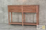 کنسول چوبی منبتی کلاسیک جدید مدل افرا کد ۲ خرید مبل باروس 11 3