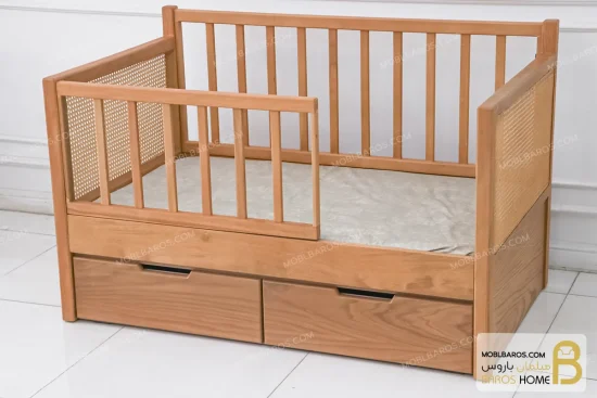 تخت خواب ساده حصیری کودک و نوزاد دلژین خرید مبل باروس 112 4