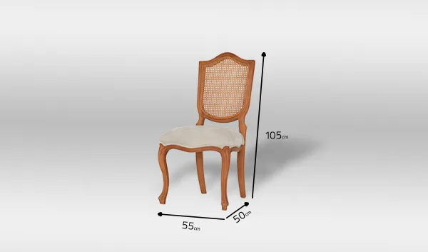 راهنمای اندازه صندلی ساده گندم