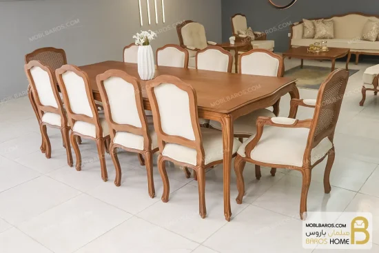 میز ناهار خوری کلاسیک راشل فرانسوی خرید مبل باروس 11 23