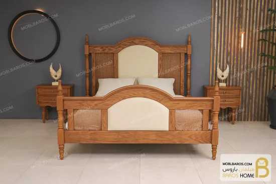 سرویس خواب دو نفره چوبی جدید آویسا خرید مبل باروس 11 5