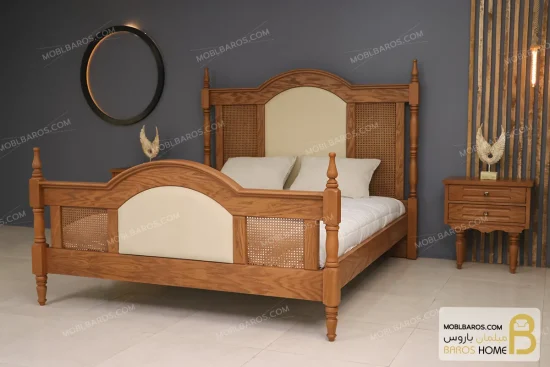 سرویس خواب دو نفره چوبی جدید آویسا خرید مبل باروس 11 7