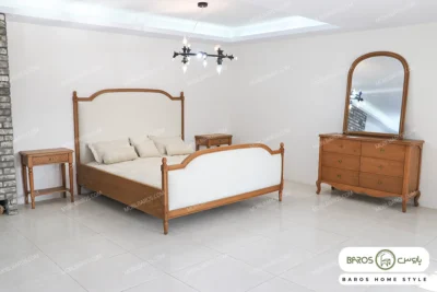 سرویس خواب و تخت خواب کاجی کد ۳ خرید مبل باروس۱۰۲۲ (1)