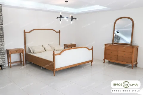 سرویس خواب و تخت خواب کاجی کد ۳ خرید مبل باروس۱۰۲۲ (1)