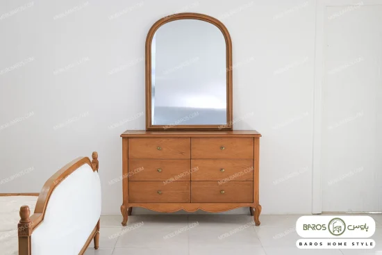 سرویس خواب و تخت خواب کاجی کد ۳ خرید مبل باروس۱۰۲۲ (2)