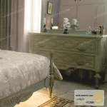 سرویس خواب کلاسیک منبتی سوفیا کد ۳ خرید مبل باروس 1123 7