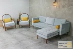 مبل راحتی ترکیبی نیم ست ال پاف متحرک و مبل تک روما خرید مبل باروس 11 4