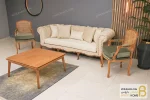 مبل نیم ست ۵ نفره ترکیبی راحتی و کلاسیک جورجیا خرید مبل باروس 11 2