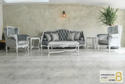 مبل کلاسیک جدید ۷ نفره موناکو خرید مبل باروس 112 7