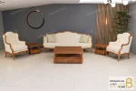 مبل کلاسیک و چوبی ۷ نفره راشل پلاس و مبل روتی خرید مبل باروس 112 5