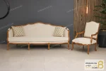 مبل کلاسیک و چوبی ۷ نفره راشل پلاس و مبل روتی خرید مبل باروس 112 7
