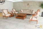 مبل کلاسیک ۷ نفره ابزاری پاسنگ ایتالیایی و تک کویین خرید مبل باروس 1120 1