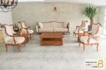 مبل کلاسیک ۷ نفره ابزاری پاسنگ ایتالیایی و تک کویین خرید مبل باروس 1120 2