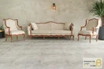 مبل کلاسیک ۷ نفره ابزاری پاسنگ ایتالیایی و تک کویین خرید مبل باروس 1120 4