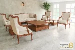 مبل کلاسیک ۷ نفره ابزاری پاسنگ ایتالیایی و تک کویین خرید مبل باروس 1120 9