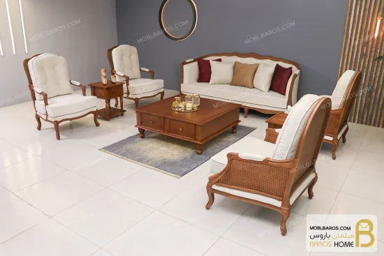 مبل کلاسیک ۷ نفره راشل و مبل فرانسوی خرید مبل باروس 112 2