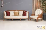 مبل کلاسیک ۷ نفره راشل و مبل فرانسوی خرید مبل باروس 112 6
