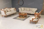مبل کلاسیک ۸ نفره جورجیا و مبل چستر و مبل کاجی خرید مبل باروس 112 1