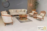 مبل کلاسیک ۸ نفره جورجیا و مبل چستر و مبل کاجی خرید مبل باروس 112 2