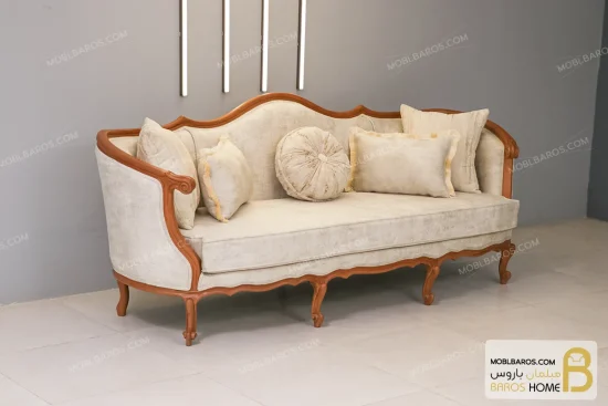 مبل کلاسیک ۸ نفره جورجیا و مبل چستر و مبل کاجی خرید مبل باروس 112 8