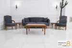 مبل کلاسیک ۸ نفره کاریزما با مبل تک نفره فرانسوی کد ۳ خرید مبل باروس 112 7