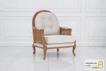 مبل ۸ نفره کلاسیک گندم و مبل تک روما خرید مبل باروس 112 10
