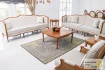 مبل ۸ نفره کلاسیک گندم و مبل تک روما خرید مبل باروس 112 5