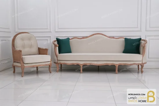 مبلمان نئوکلاسیک جورجیا کلاسیک و مبل کویین ابزاری خرید مبل باروس 1123 11