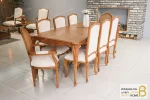 میز ناهار خوری کلاسیک منبتی رومینا و لویی خرید مبل باروس 111 1