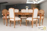 میز ناهار خوری کلاسیک منبتی رومینا و لویی خرید مبل باروس 111 2