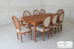 میز ناهارخوری روتی با صندلی راشل پایه لویی کد ۳ خرید باروس 44 (3)