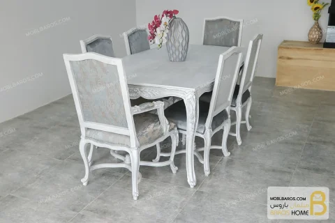 میز ناهارخوری و غذاخوری کلاسیک جدید موناکو خرید مبل باروس 12 2