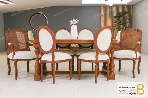 میز ناهارخوری کلاسیک مدل راشل کد ۷ خرید مبل باروس 112 3