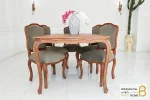 میز ناهارخوری کلاسیک و چوبی مدل ابزاری فرانسوی کد ۵ خرید مبل باروس 11 4