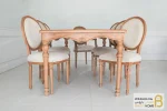 میزناهارخوری روتی با صندلی راشل پایه لویی کد ۳ خرید ناهارخوری باروس 9+ (3)