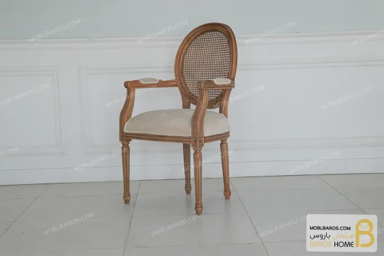 میزناهارخوری روتی با صندلی راشل پایه لویی کد ۳ خرید ناهارخوری باروس 9+ (5)