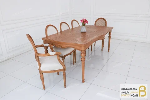 میزناهارخوری روتی با صندلی لویی کد ۳ خرید مبل باروس 1101 5