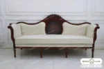 کاناپه ۳ نفره کلاسیک چوبی جدید مصری باروس01 (2)