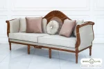 کاناپه ۳ نفره کلاسیک چوبی جدید مصری تولیدی باروس (1)