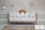 کاناپه ۳ نفره کلاسیک چوبی جدید مصری خرید مبل باروس 59421 (1)