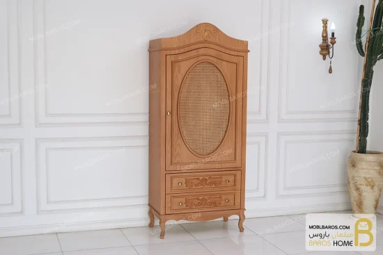 کمد چوبی حصیری اتاق کودک جدید مونیکا کد ۳ خرید مبل باروس 11