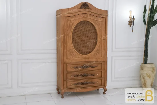 کمد چوبی حصیری جدید مونیکا کد ۲ خرید مبل باروس 11 1