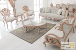 ست مبلمان ۷ نفره کلاسیک خاص و شیک کینگ کد ۳ خرید مبل باروس 1120 (1)