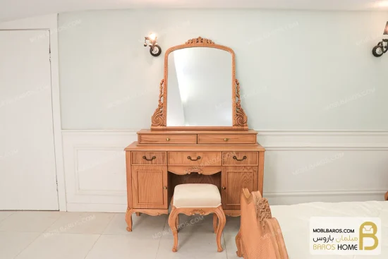سرویس خواب چوبی راشل با آینه برلیان کد ۱۲ خرید مبل باروس 14 (4)