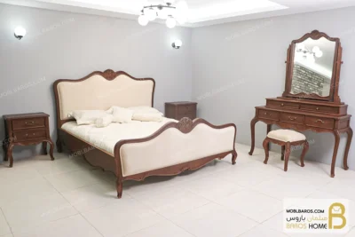 سرویس خواب چوبی کلاسیک و مینیمال مدل راشل کد ۱۳ خرید سرویس خواب راشل 142 (1)
