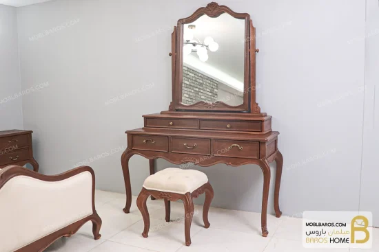 سرویس خواب چوبی کلاسیک و مینیمال مدل راشل کد ۱۳ خرید سرویس خواب راشل 142 (2)
