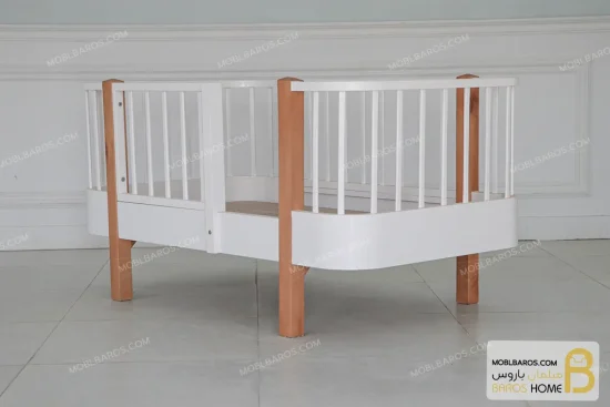 سیسمونی و تخت خواب اتاق نوزاد نیکا کد ۳ خرید تخت نوزاد باروس 5 (6)