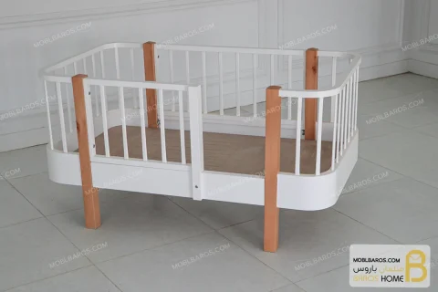 سیسمونی و تخت خواب اتاق نوزاد نیکا کد ۳ خرید تخت نوزاد باروس 5 (7)