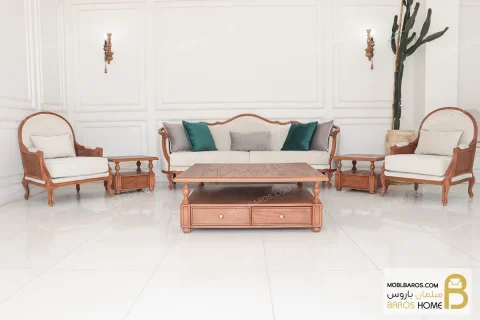 مبل ترکیبی راحتی و نئوکلاسیک جورجیا و روما خرید مبل باروس 112 (5)
