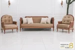 مبل جدید ۷ نفره کلاسیک مدل کاجی و تک نفره روما خرید مبل باروس 112 (5)